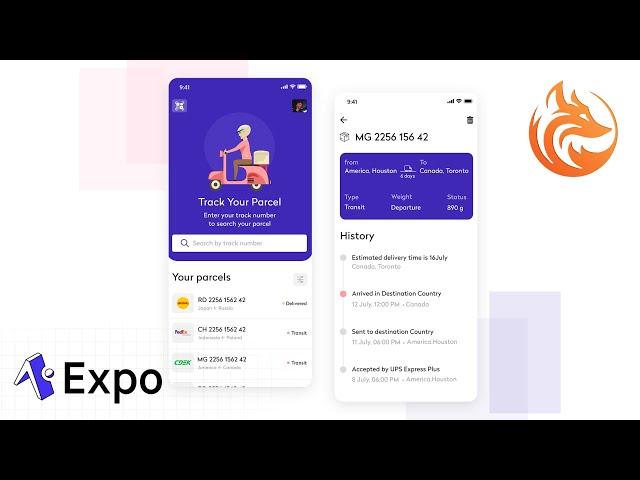  Build a Parcel Tracking App in React Native Expo with Tailwind CSS | Full UI Tutorial