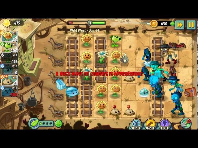 Plants vs Zombies 2 Wild West day 22 / Растения против Зомби 2 Дикий Запад день 22