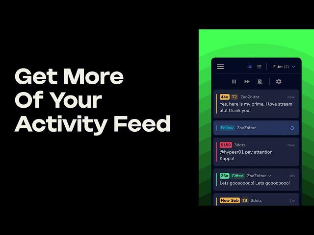 HAVE YOU MET THE NEW ACTIVITY FEED? 