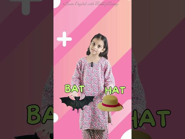 Learn Rhyming Words - BAT & HAT