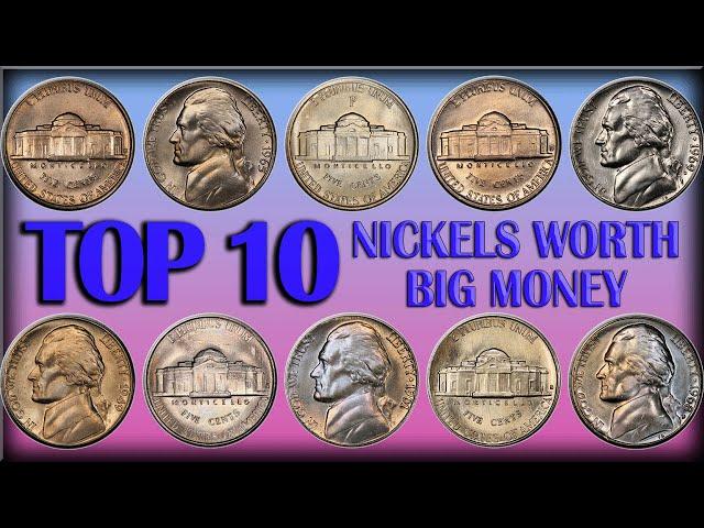 TOP 10 Most Valuable Nickels in Circulation - Rare Jefferson Nickels Worth Big Money!