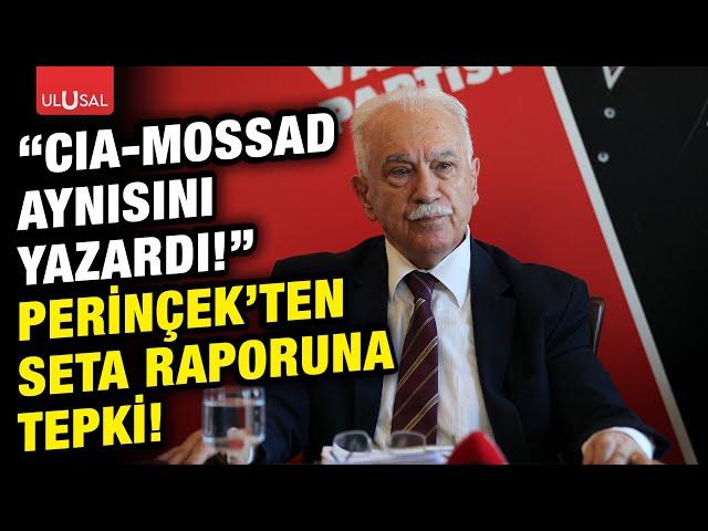 Dr. Doğu Perinçek'ten SETA raporuna tepki: "CIA ve MOSSAD aynısını yazardı" #CANLI