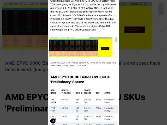 AMD EPYC 9000 Genoa CPU Family Leaks Out  Zen 4