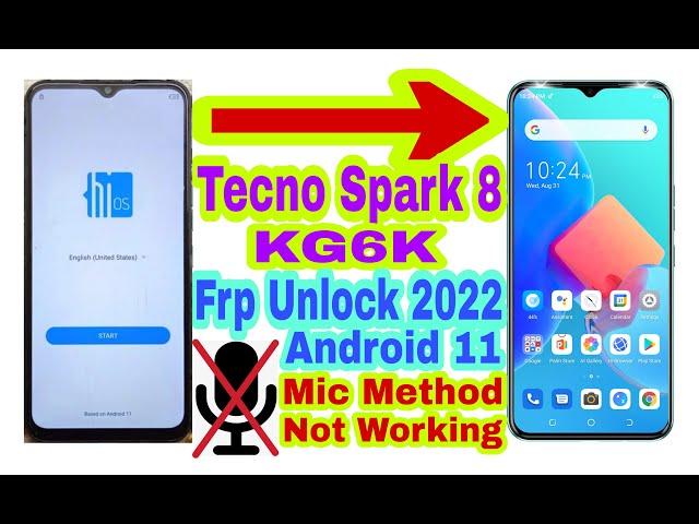 Tecno Spark 8 (KG6K) Android 11 Frp Bypass Without Pc | New Trick 2022 | Reset Frp Lock 100% Working