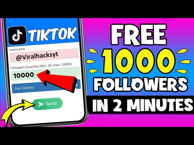 How to get FREE TikTok Followers (+5000) Free Tik Tok Followers Guide 2024 iOS & Android