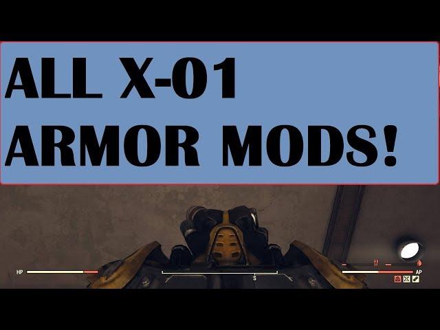 FALLOUT 76 : All X-O1 Power Armor Mods what you need to craft them?