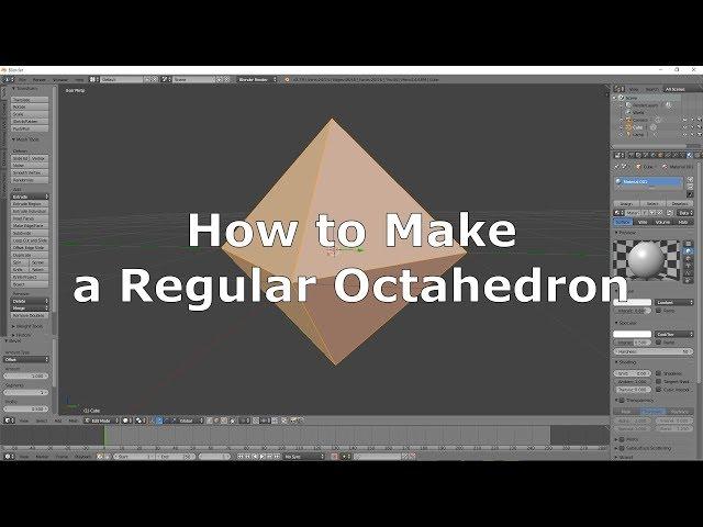 How to Make a Regular Octahedron | Blender | DotSlashwi