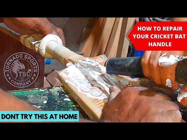 CRICKET BAT HANDLE REPAIR ( HOW TO REPAIR A BAT HANDLE )