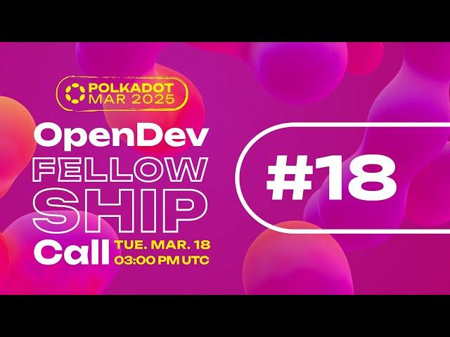 OpenDev Core Polkadot Call - Mar 2025