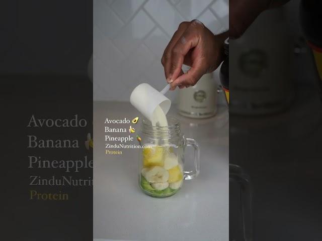 Zindu Protein Tropical Drink Recipe by ZinduNutrition.com @moverzon
