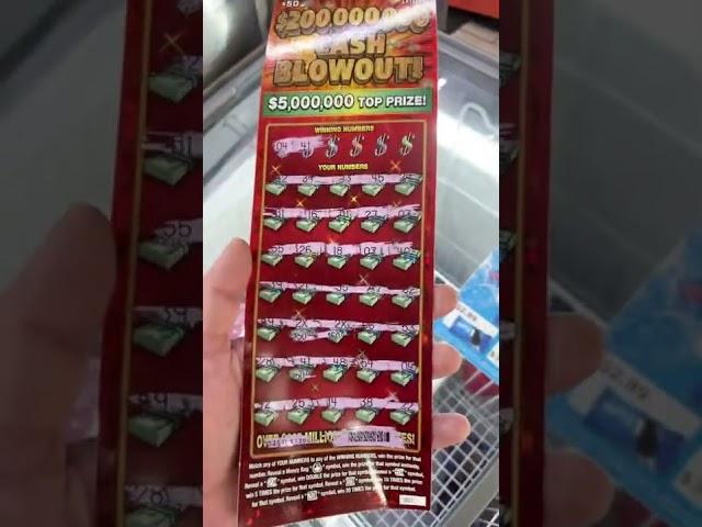 BIG WIN!!! $50 TEXAS SCRATCH OFF!