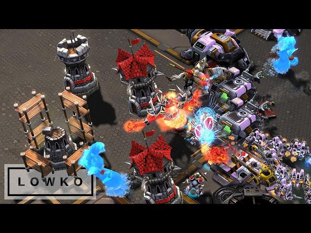Tower Rushing the TERRAN! StarCraft 2 vs Warcraft 3 Finals