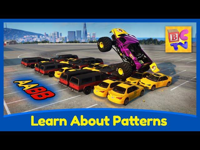 Learn About Patterns for Kids with Cars, Trucks and Trains