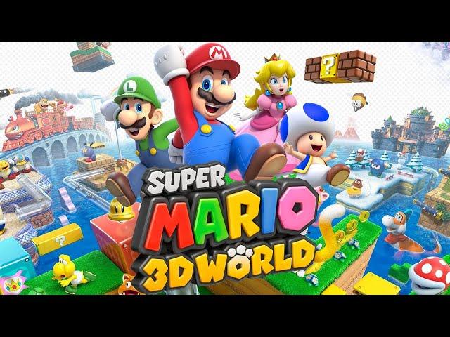 Super Mario 3D World - Complete Walkthrough (4 Players)