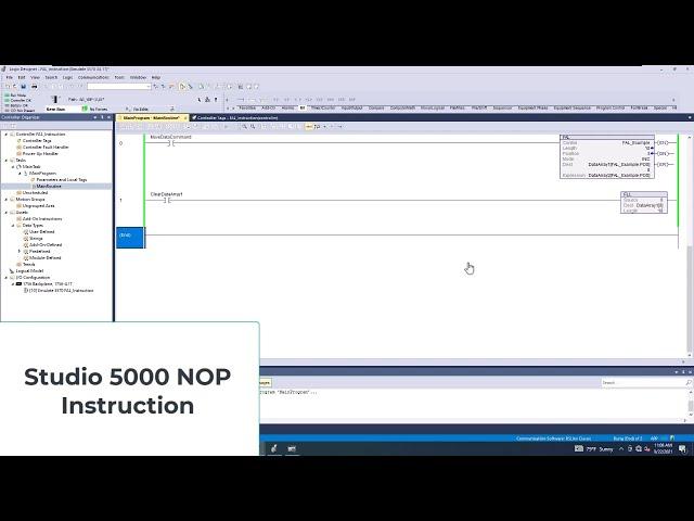 Exploring NOP Instruction in Studio 5000 | Understanding its Role in PLC Programming