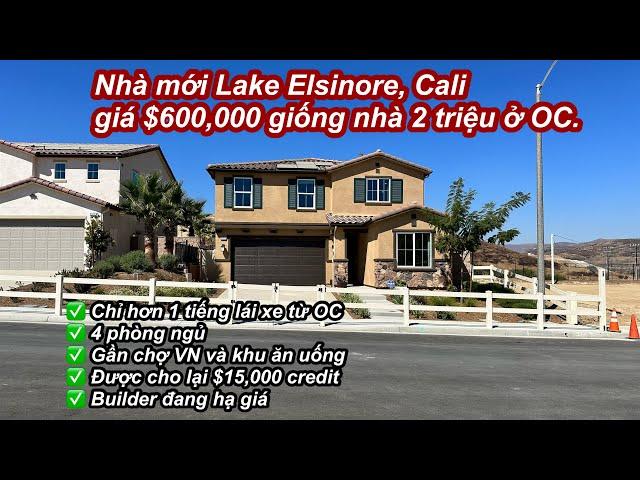 Nhà mới ở Lake Elsinore, Nam Cali giá $600,000 nhìn như nhà 2 triệu Ở OC | chỉ hơn 1 tiếng lái xe