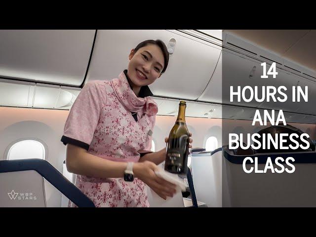 14 hour BUSINESS CLASS flight from Tokyo to Paris with ANA (All Nippon Airways)