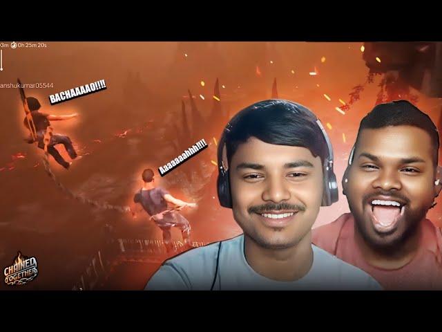 Chained Together funny moments with RKR995 GAMER AND ROHITLIVE