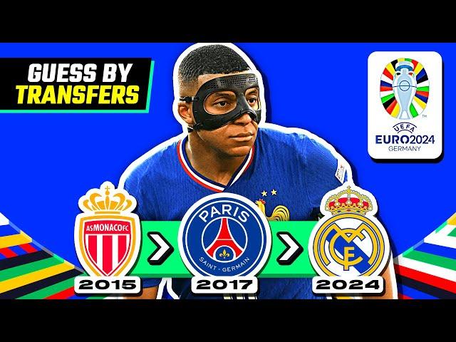 GUESS THE PLAYER BY THEIR TRANSFERS - UEFA EURO 2024 | QUIZ FOOTBALL TRIVIA 2024