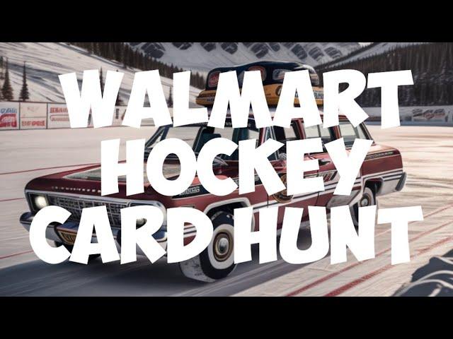 Walmart Roadtrip Hockey card Hunting. hockey card blasters, fat packs, Tins and more