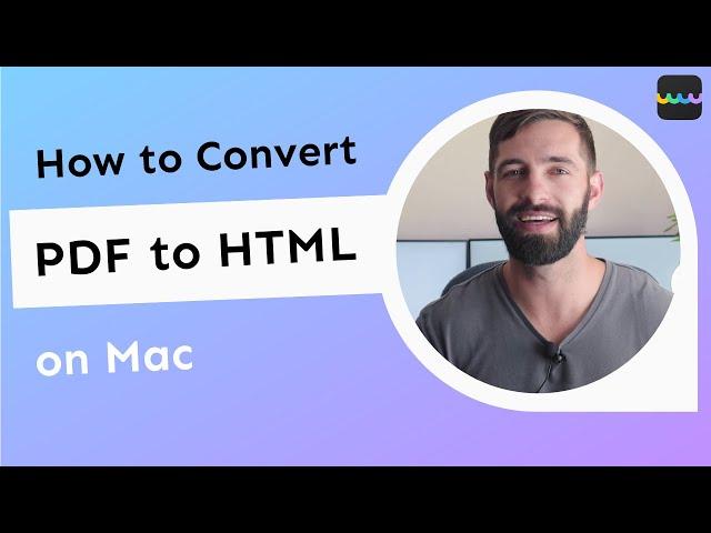 How to Convert PDF to HTML on Mac | UPDF