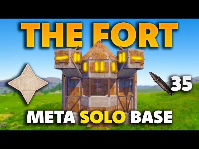 The Fort - The Ultimate Meta Solo Rust Base Design - Insane Shooting Floor & Bunkers - 2024