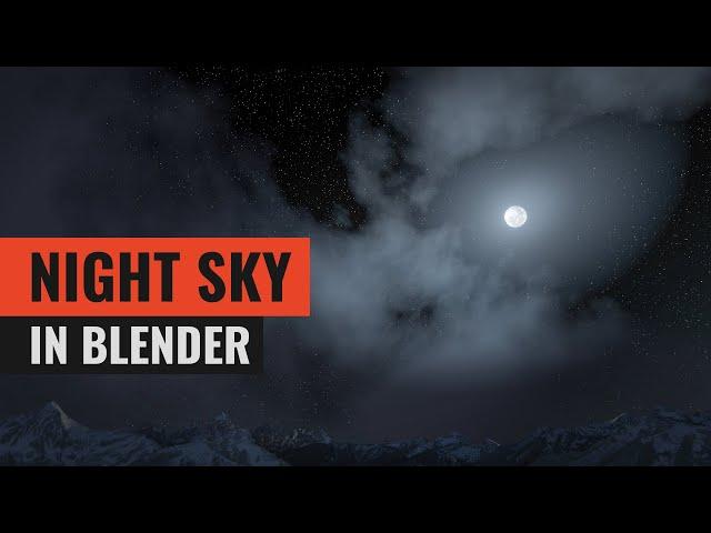 Making a Night Sky in Blender