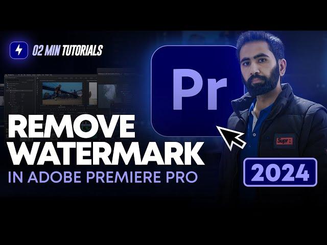 How to Remove Watermark from Video in Adobe Premiere Pro 2024 | Remove Text in Premiere