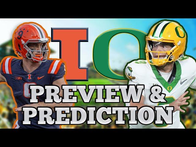 DUCKS FLYING HIGH : Illinois at Oregon GAME PREVIEW & PREDICTION | Big Ten Ted