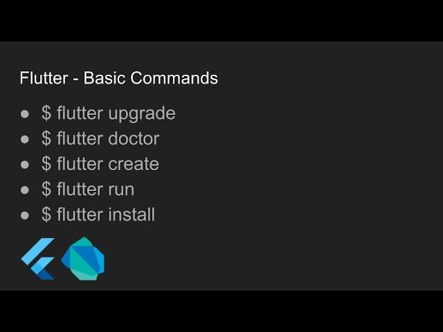 Flutter - Basic Commands