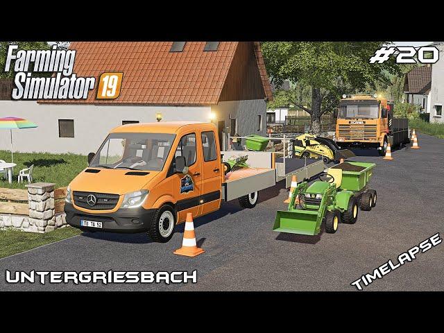 Landscaping with new John Deere | Lawn Care on Untergriesbach | Farming Simulator 19 | Episode 20