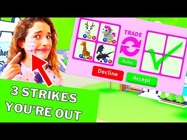 FACE STRIKE TRADING IN ADOPT ME Challenge Gaming w/ The Norris Nuts