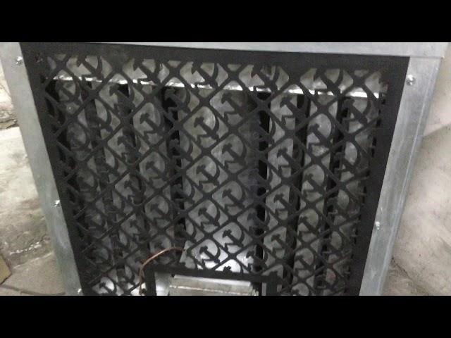 Дорожает отопление? Печь на отработке серии Гармошка, горение печи на малой мощности