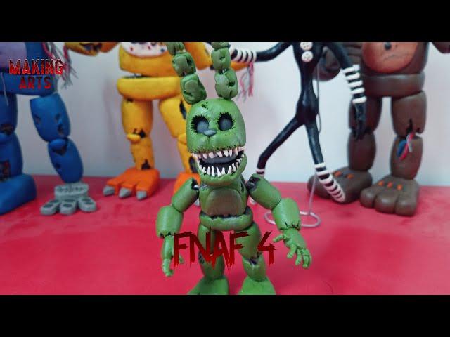 Tutorial Plushtrap de plastilina // FNAF 4 // FNAF // CLAY //PLASTILINA