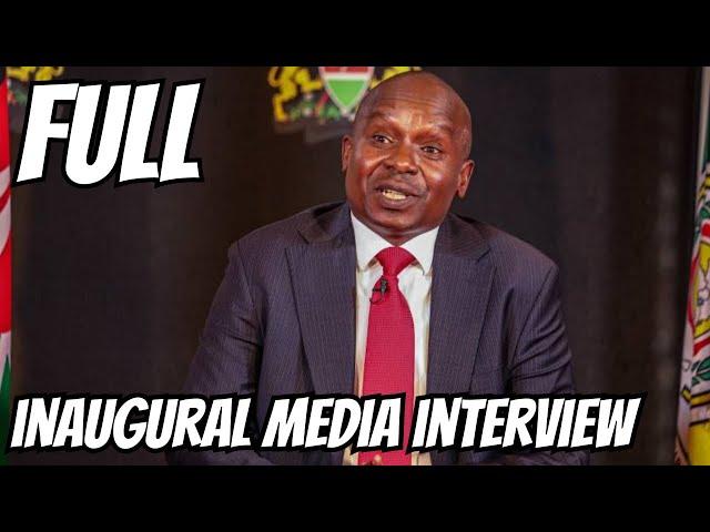 LIVE!! DP Kithure Kindiki's Explosive Inaugural Media Engagement!