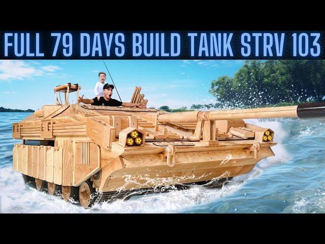 I Built A Large Swedish Tank STRV 103 For My Son