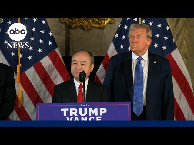 Trump announces SoftBank will make $100 billion investment in the US