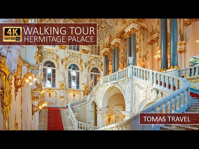 THE MOST BEAUTIFUL HALLS OF THE HERMITAGE 4K