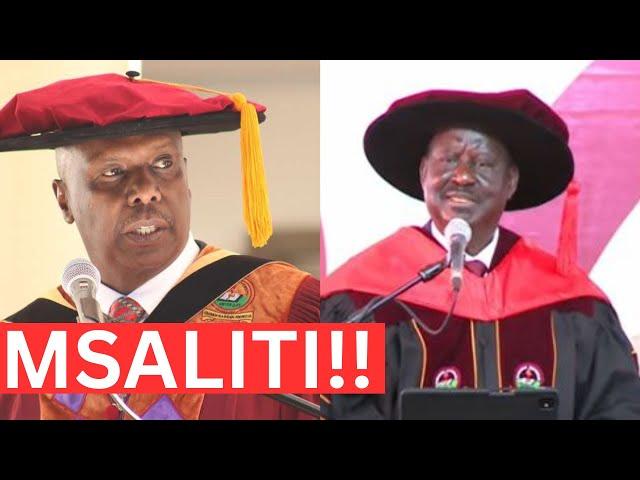 DRAMA! LISTEN TO WHAT GIDEON MOI TOLD RAILA ODINGA AFCE TO FACE AS THE MEET AT KABARAK UNIVERSITY!