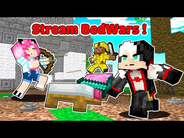 REDHOOD THỬ THÁCH 24 GIỜ STREAM BEDWAR CÙNG TREAM PIRATE*MỀU TIÊU DIỆT BED WAR TRONG MINECRAFT