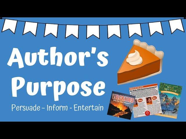 Author’s Purpose with PIE