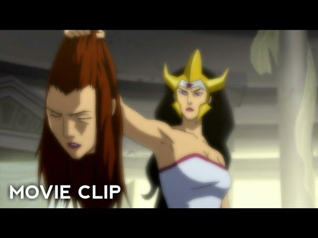 Wonder Woman Kills Meta Scene | Justice League : The Flash Point Paradox (2013) Movie Clips