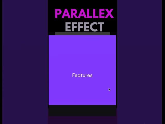 How to make Parallex Effect  #javascripttutorial #webdevelopmenttools #frontendtips