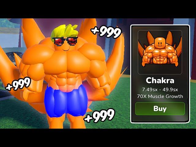 I Unlocked New Hidden Gym And Max Chakra Body Alter In Roblox Gym League