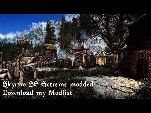 4K Skyrim SE: extreme modded ultra photorealistic graphic | MODLIST + Guide | Apex ENB |