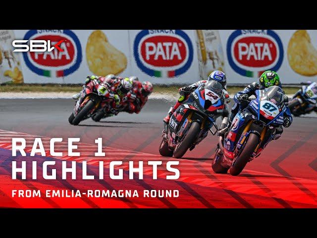 HIGHLIGHTS from Race 1 at Misano  | 2024 #EmiliaRomagnaWorldSBK 