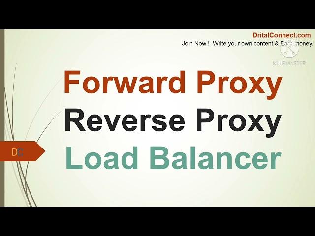 Proxy vs Reverse Proxy vs Load Balancer