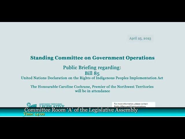 Standing Committee on Government Operations