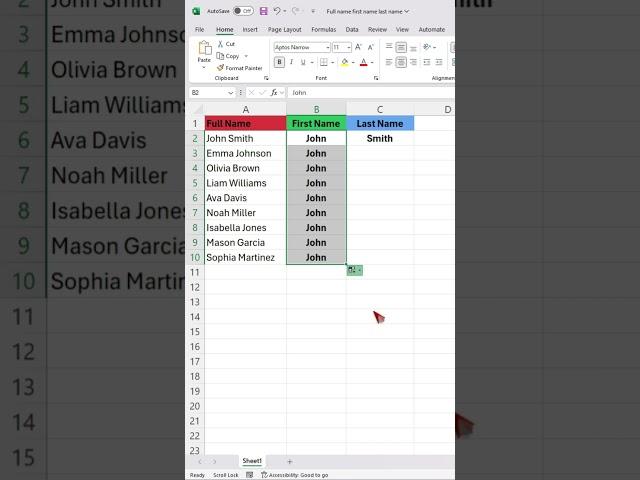Excel Hack: Separate Data in just ONE Click with this Trick