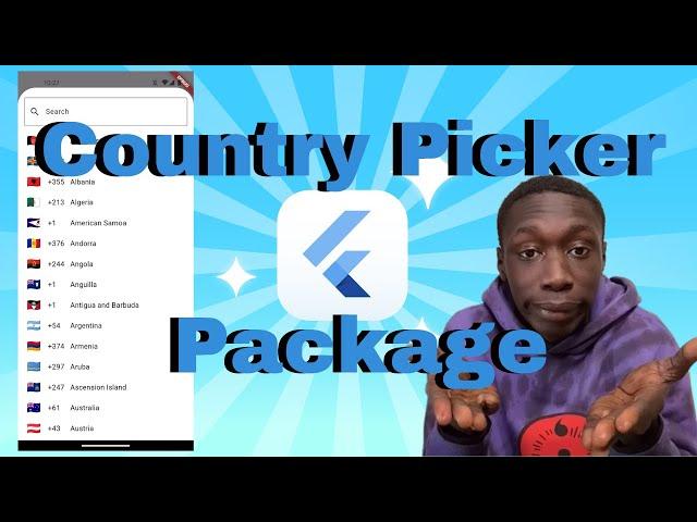 Create a Country Code Picker in Flutter | Phone TextField Tutorial using Country_Picker Package